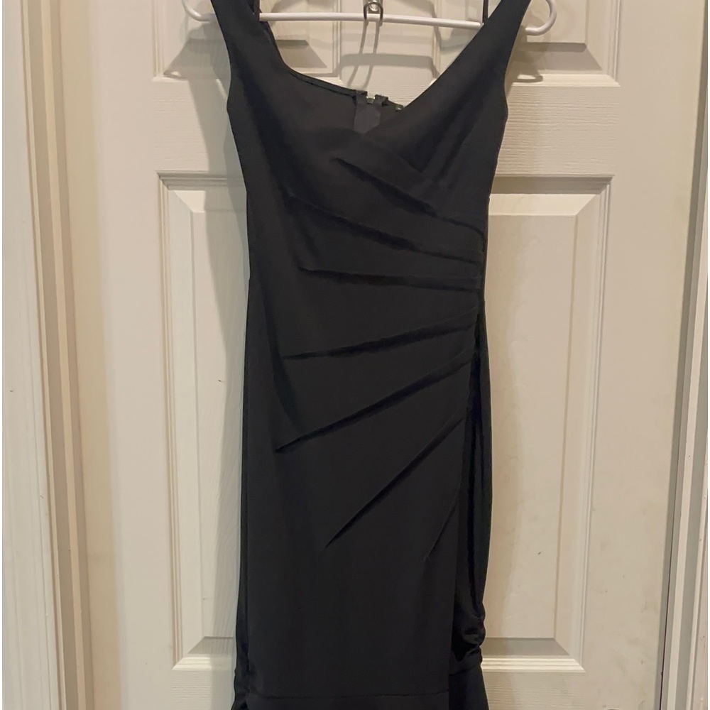 long black dress siren type bottom width very comfortable very elegant